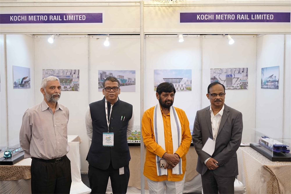 The Kochi Metro Rail Limited stand at the summit expo
