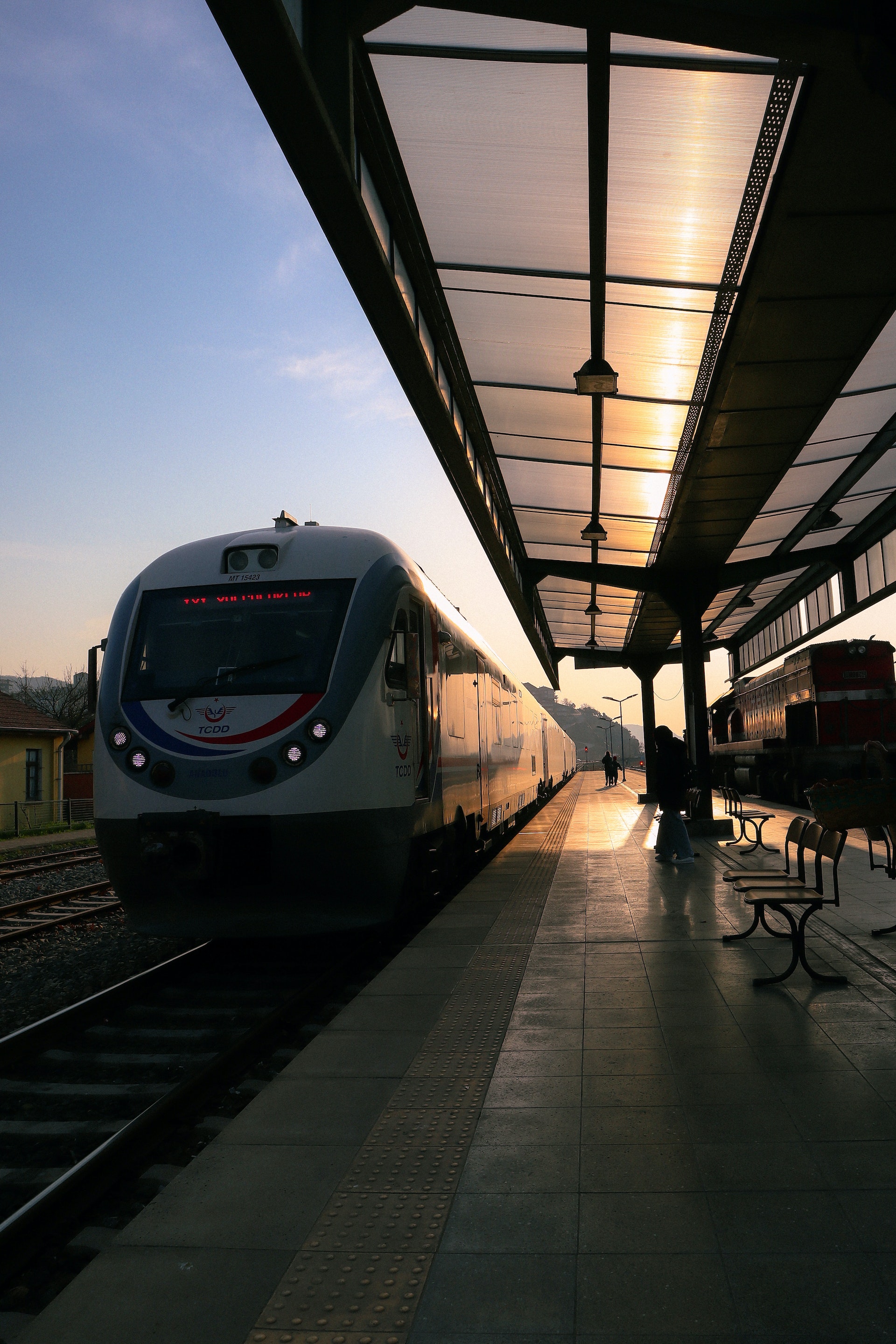 An Indian Railways train on the move