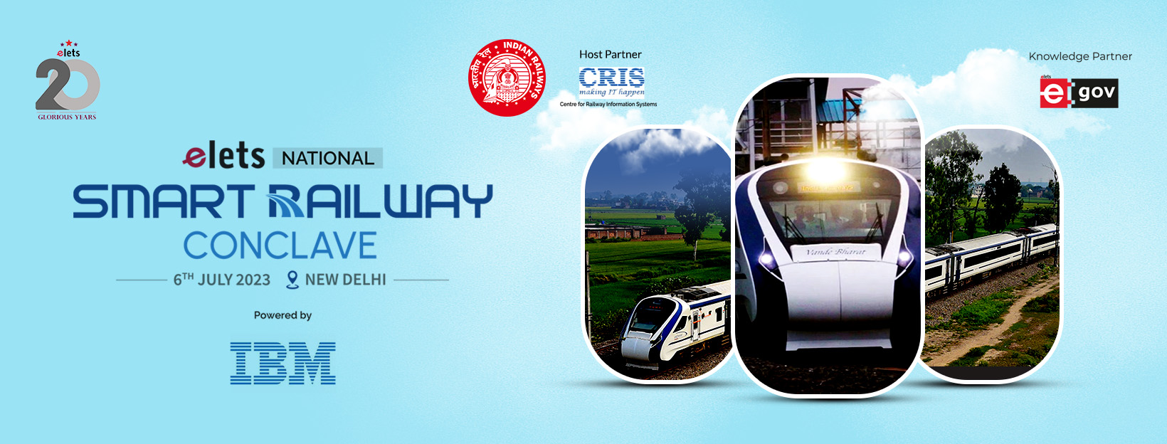 Elets National Smart Railway Conclave — 6 July 2023, Eros Hotel, New Delhi